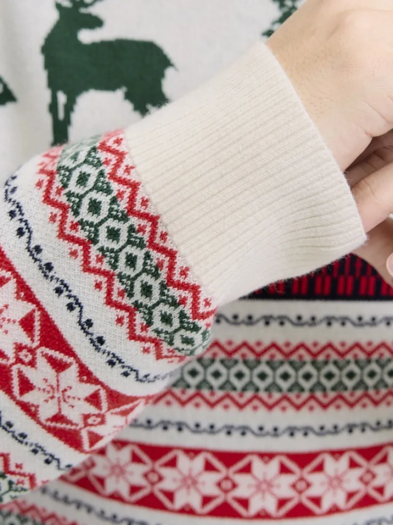 Jack & Jones Pullover & Sweatshirts*JJXMAS NOEL KNIT CREW NECK dark green