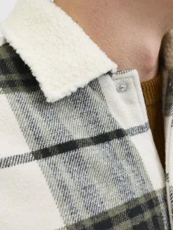 Jack & Jones Hemden*JJZAC TEDDY OVERSHIRT LS Dusty Olive