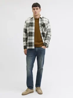 Jack & Jones Hemden*JJZAC TEDDY OVERSHIRT LS Dusty Olive