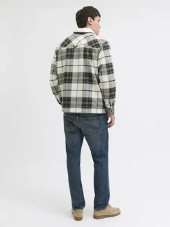 Jack & Jones Hemden*JJZAC TEDDY OVERSHIRT LS Dusty Olive