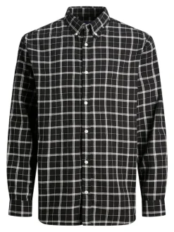Jack & Jones Hemden*JORCOZY FLANNEL CHECK SHIRT LS CH Black