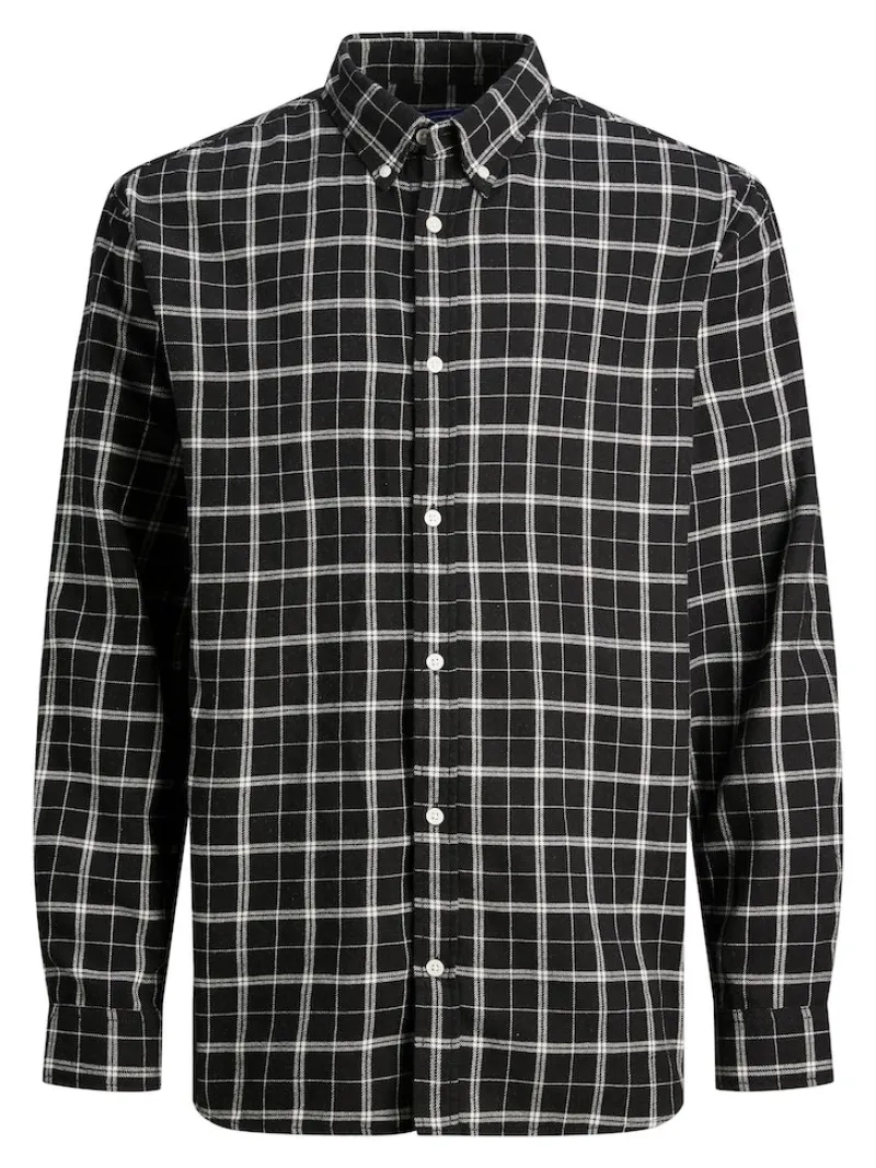 Jack & Jones Hemden*JORCOZY FLANNEL CHECK SHIRT LS CH Black