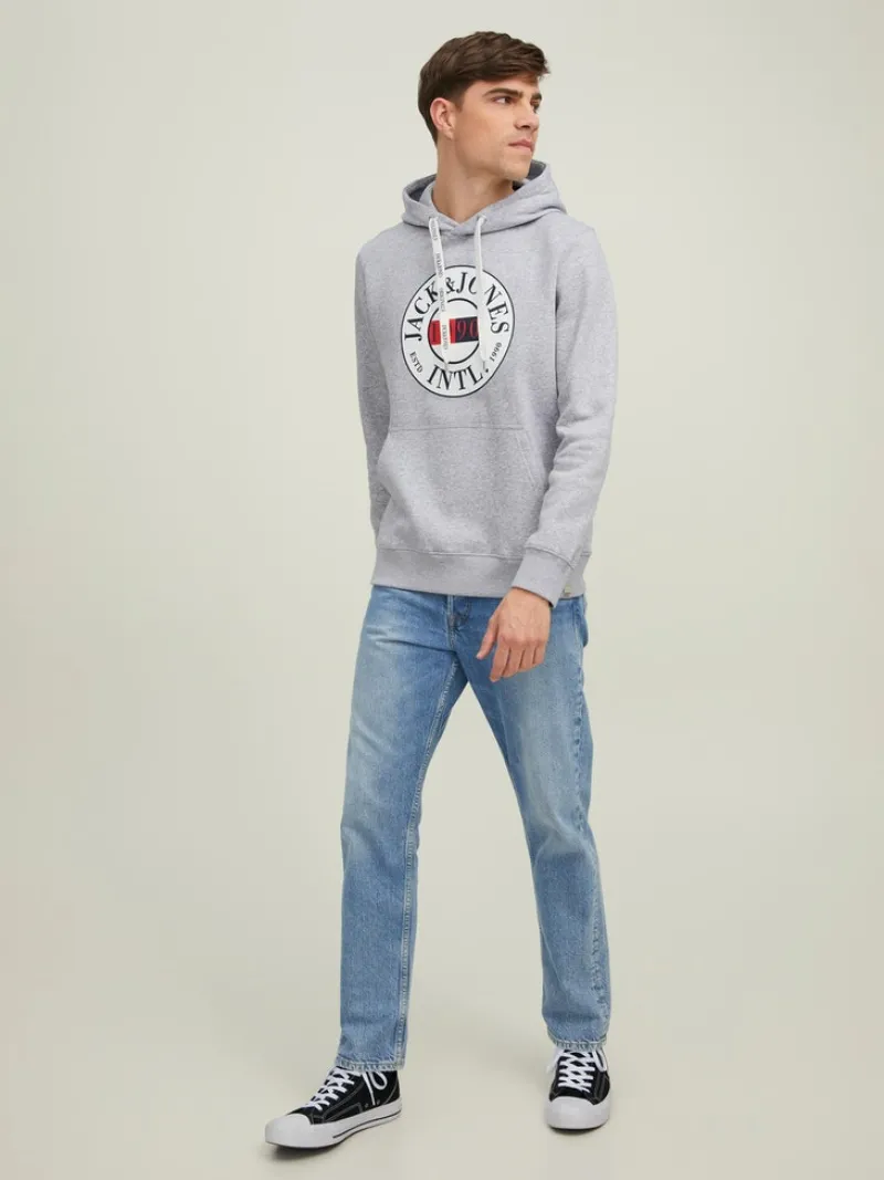 Jack & Jones Pullover & Sweatshirts*JORINTERNATIONAL SWEAT HOOD LN Light Grey Melange