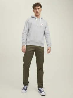 Jack & Jones Pullover & Sweatshirts*JORINTERNATIONAL ZIP SWEAT HOOD LN Light Grey Melange