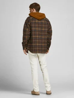 Jack & Jones Hemden*JORJAMES QUILTED OVERSHIRT LS LN Desert Palm