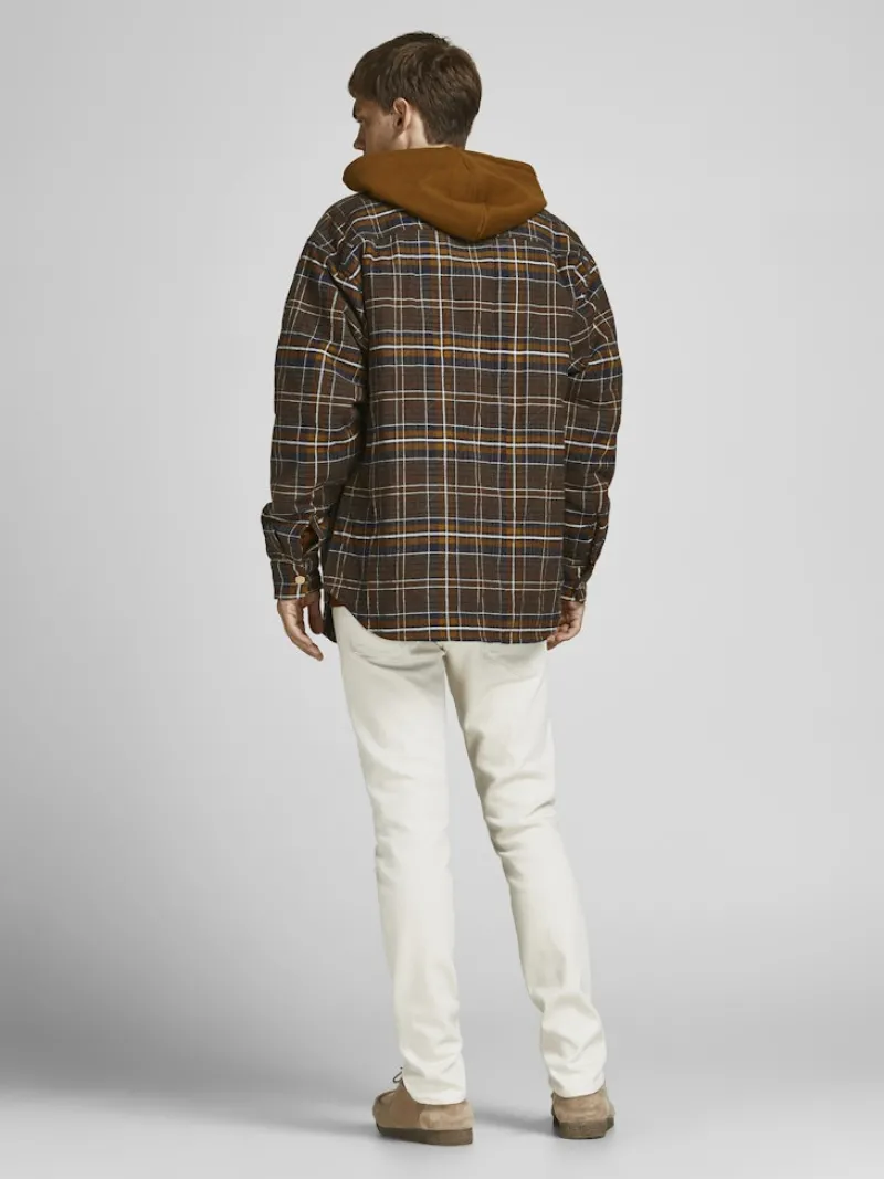 Jack & Jones Hemden*JORJAMES QUILTED OVERSHIRT LS LN Desert Palm