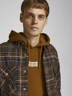 Jack & Jones Hemden*JORJAMES QUILTED OVERSHIRT LS LN Desert Palm