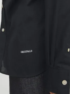 Jack & Jones Hemden*JORMARGATE OXFORD SHIRT LS BF LN Black