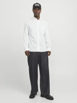 Jack & Jones Hemden*JORMARGATE OXFORD SHIRT LS BF LN white