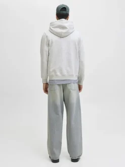 Jack & Jones Pullover & Sweatshirts*JORNORREBRO EMB SWEAT ZIP HOOD NOOS White Melange
