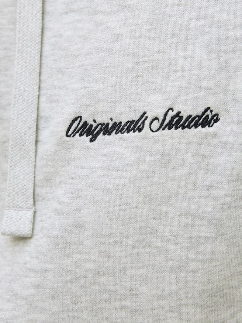 Jack & Jones Pullover & Sweatshirts*JORNORREBRO EMB SWEAT ZIP HOOD NOOS White Melange