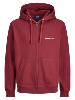 Jack & Jones Pullover & Sweatshirts*JORNORREBRO EMB SWEAT ZIP HOOD NOOS tibetan red