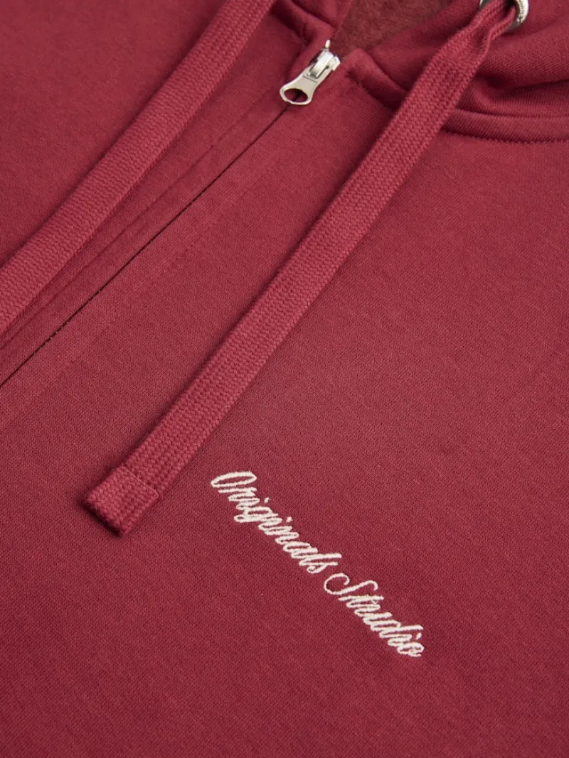 Jack & Jones Pullover & Sweatshirts*JORNORREBRO EMB SWEAT ZIP HOOD NOOS tibetan red