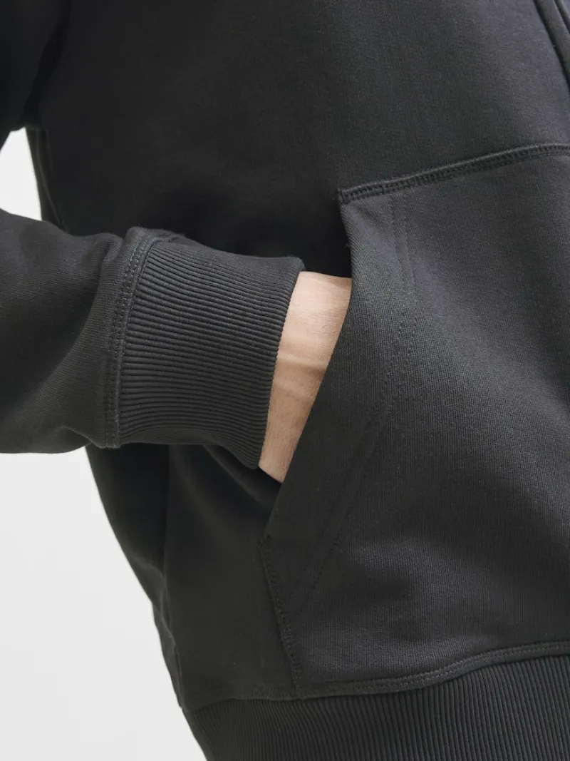 Jack & Jones Pullover & Sweatshirts*JORNORREBRO EMB SWEAT ZIP HOOD NOOS Black