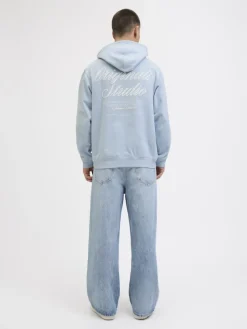 Jack & Jones Pullover & Sweatshirts*JORNORREBRO TYPO BACK SWEAT HOOD SN skyway