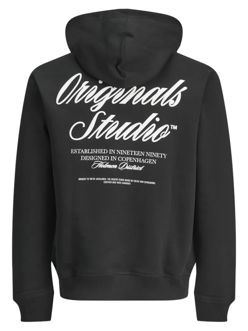 Jack & Jones Pullover & Sweatshirts*JORNORREBRO TYPO BACK SWEAT HOOD SN Black