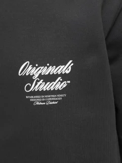 Jack & Jones Pullover & Sweatshirts*JORNORREBRO TYPO BACK SWEAT HOOD SN Black