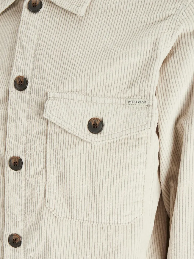 Jack & Jones Hemden*JOROLLIE CORDUROY WOODSIDE OVERSHIRT LN moonbeam