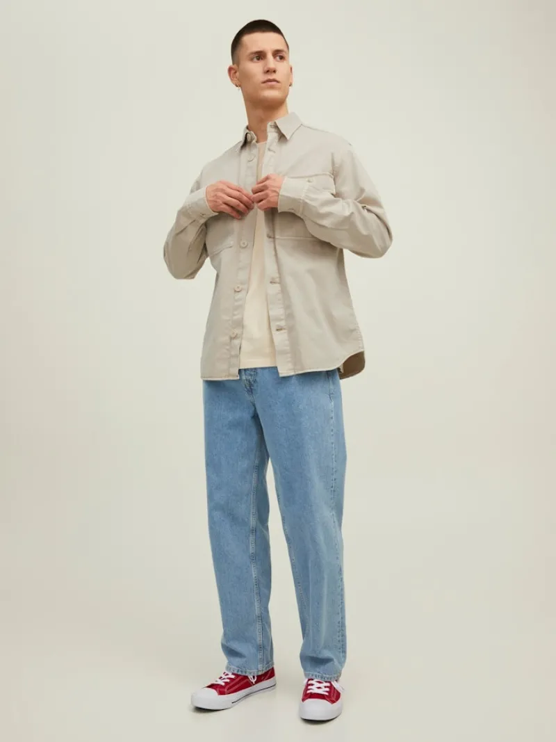 Jack & Jones Hemden*JORPHLAKE OVERDYED SHIRT LS Peyote