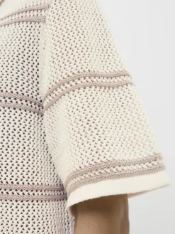 Jack & Jones Shirts*JORSUMMER KNIT SS POLO STYD SS25 sea salt