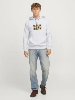 Jack & Jones Pullover & Sweatshirts*JORVESTERBRO NEWTON BOXFRONT SWEAT BF LN White Melange