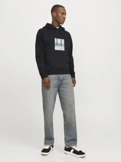 Jack & Jones Pullover & Sweatshirts*JORVESTERBRO NEWTON BOXFRONT SWEAT BF LN Black