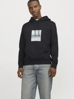 Jack & Jones Pullover & Sweatshirts*JORVESTERBRO NEWTON BOXFRONT SWEAT BF LN Black