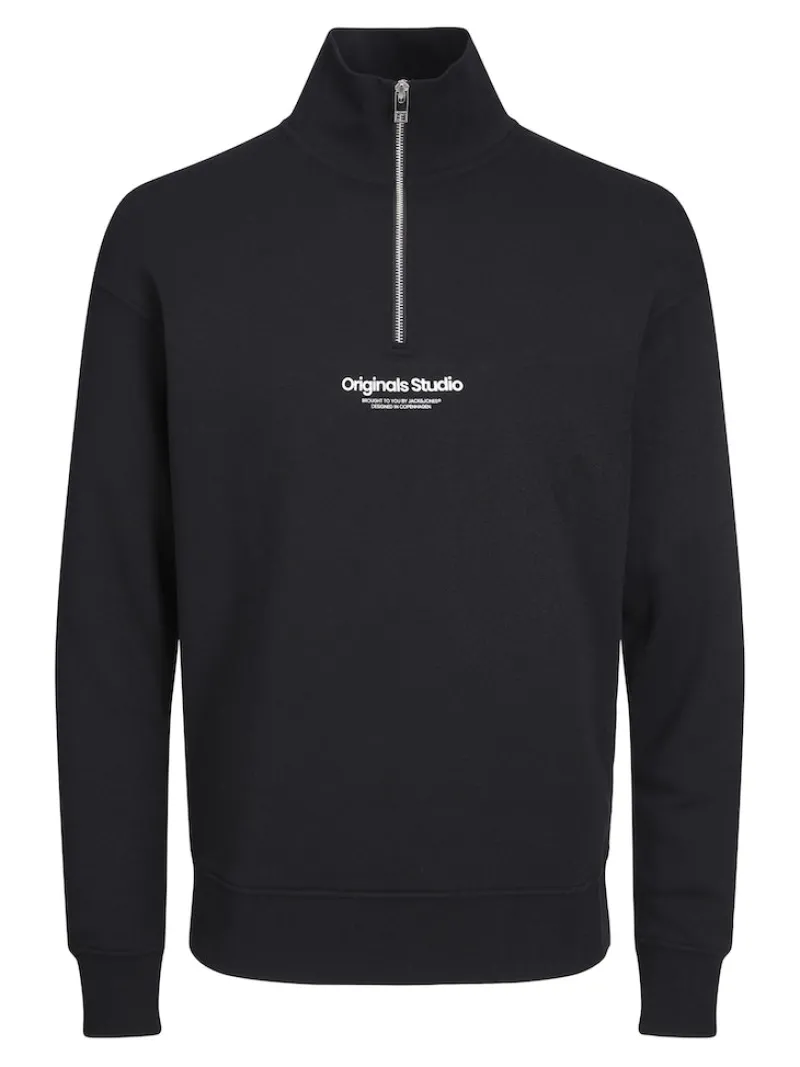 Jack & Jones Pullover & Sweatshirts*JORVESTERBRO SWEAT QUARTER ZIP HN NOOS Black