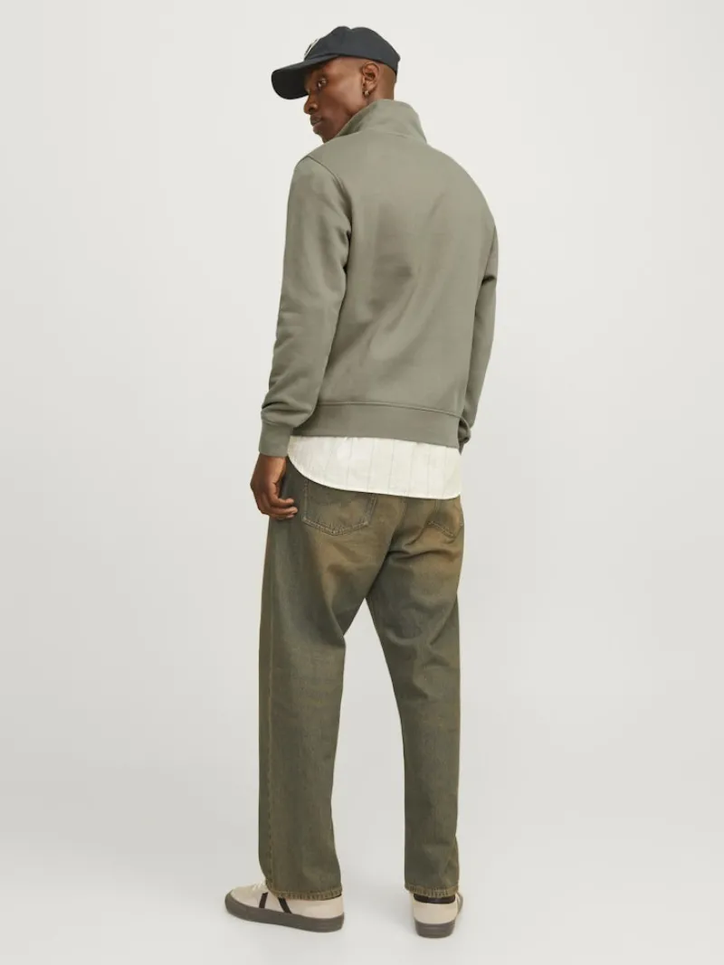 Jack & Jones Pullover & Sweatshirts*JORVESTERBRO SWEAT QUARTER ZIP HN NOOS Silver Sage