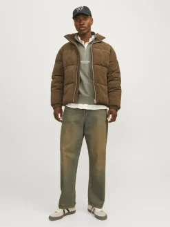 Jack & Jones Pullover & Sweatshirts*JORVESTERBRO SWEAT QUARTER ZIP HN NOOS Silver Sage