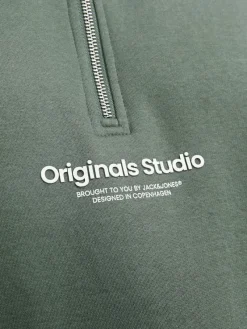 Jack & Jones Pullover & Sweatshirts*JORVESTERBRO SWEAT QUARTER ZIP HN NOOS Laurel Wreath