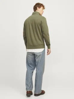 Jack & Jones Pullover & Sweatshirts*JORVESTERBRO SWEAT QUARTER ZIP HN NOOS Kalamata
