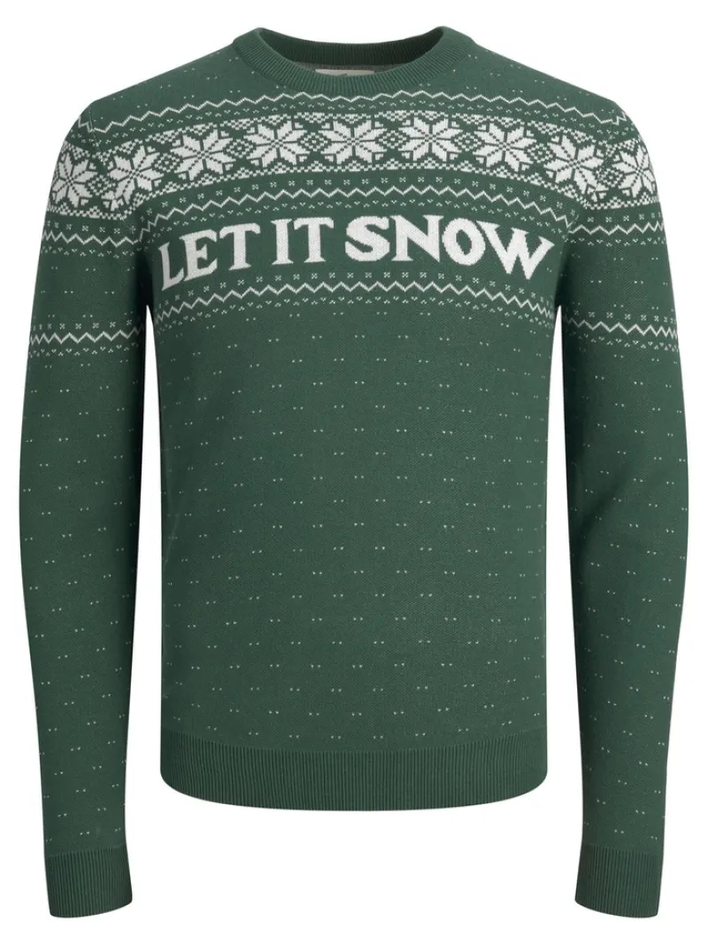 Jack & Jones Pullover & Sweatshirts*JORXMAS KNIT CREW NECK trekking green