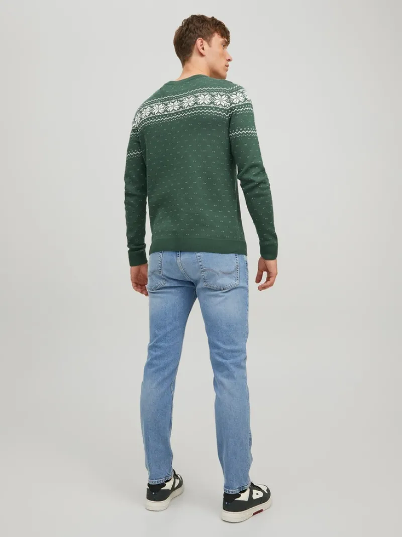 Jack & Jones Pullover & Sweatshirts*JORXMAS KNIT CREW NECK trekking green