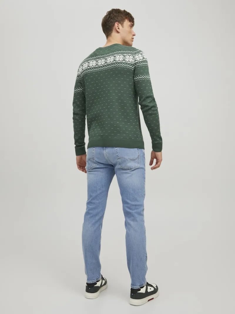 Jack & Jones Pullover & Sweatshirts*JORXMAS KNIT CREW NECK trekking green