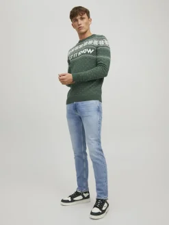 Jack & Jones Pullover & Sweatshirts*JORXMAS KNIT CREW NECK trekking green