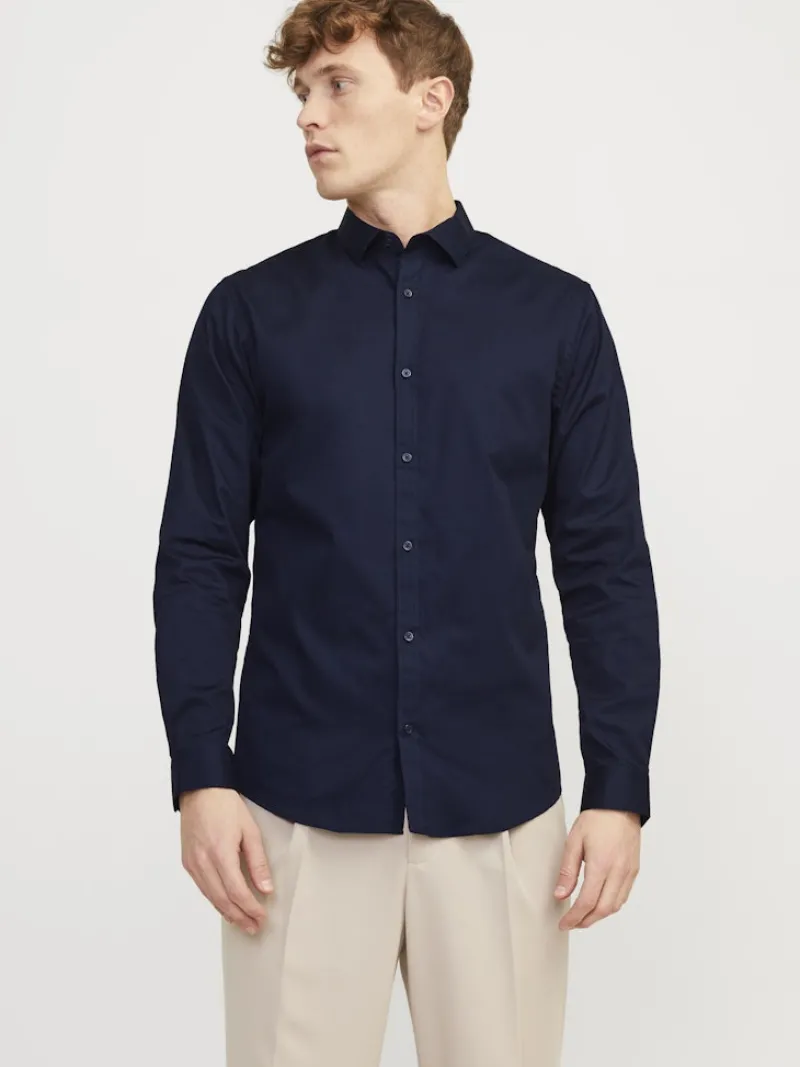 Jack & Jones Hemden*JPRBLACARDIFF SHIRT L/S NOOS Navy Blazer