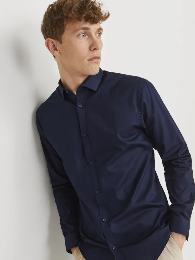 Jack & Jones Hemden*JPRBLACARDIFF SHIRT L/S NOOS Navy Blazer