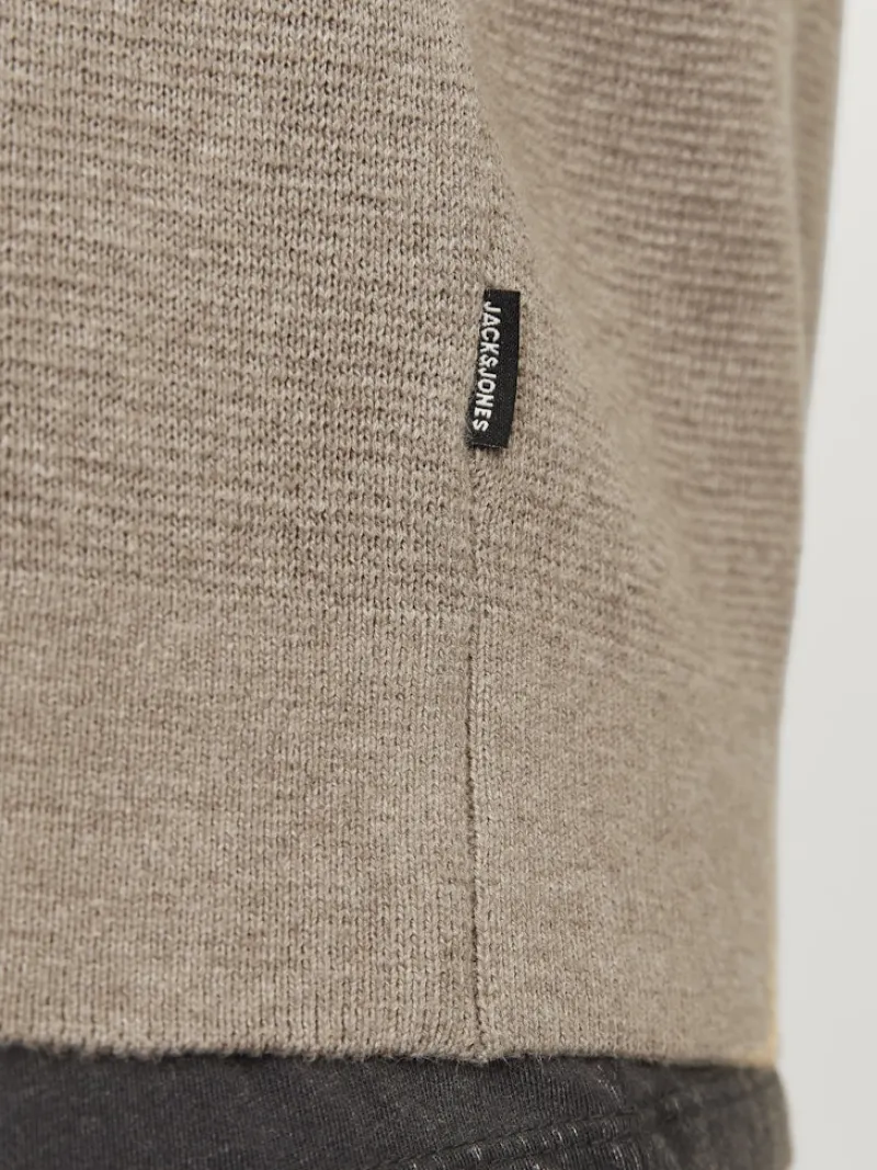 Jack & Jones Pullover & Sweatshirts*JPRBLAMILANO STITCH KNIT HALF ZIP SN greige