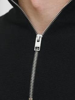 Jack & Jones Pullover & Sweatshirts*JPRBLAMILANO STITCH KNIT HALF ZIP SN Black