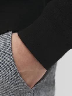 Jack & Jones Pullover & Sweatshirts*JPRBLAMILANO STITCH KNIT HALF ZIP SN Black