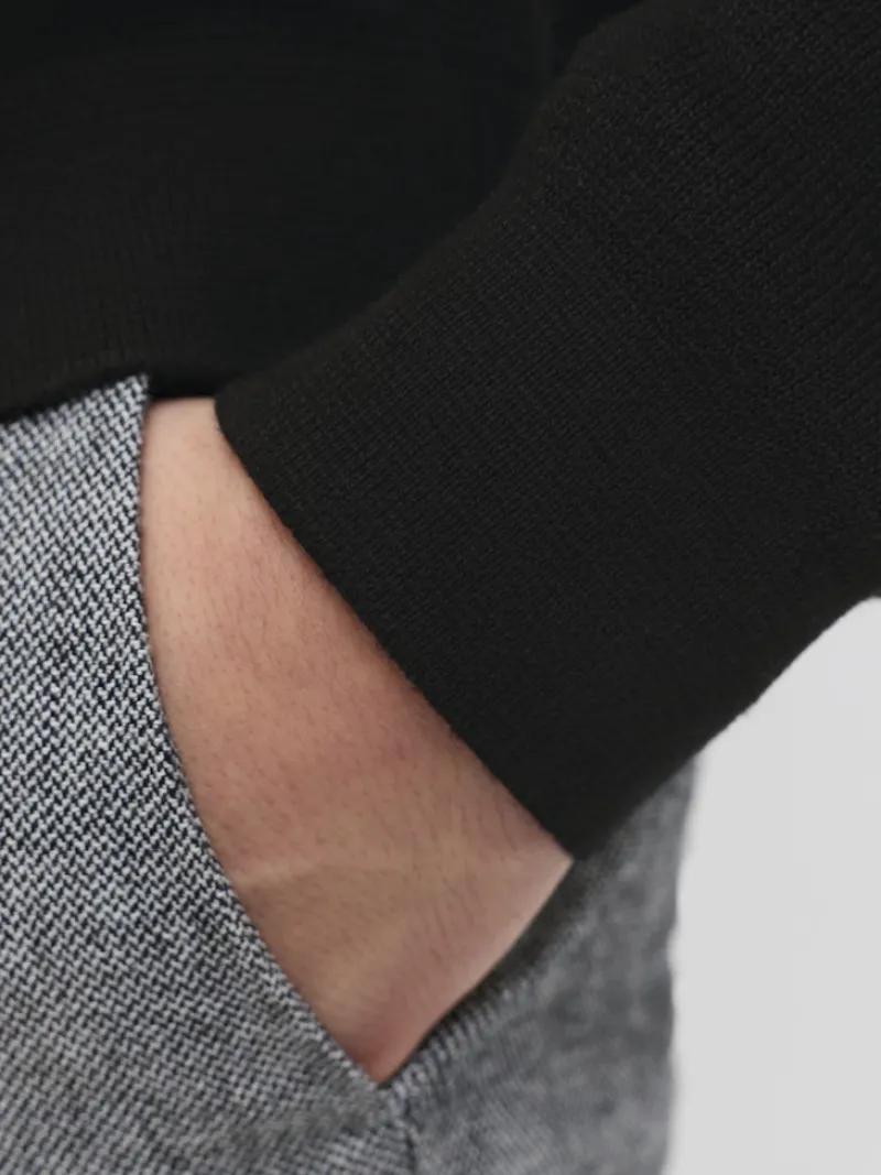 Jack & Jones Pullover & Sweatshirts*JPRBLAMILANO STITCH KNIT HALF ZIP SN Black