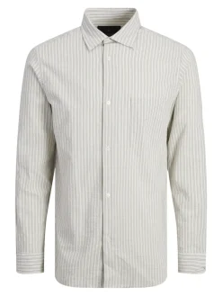 Jack & Jones Hemden*JPRBLAPHOENIX STRIPE SHIRT L/S Snow White