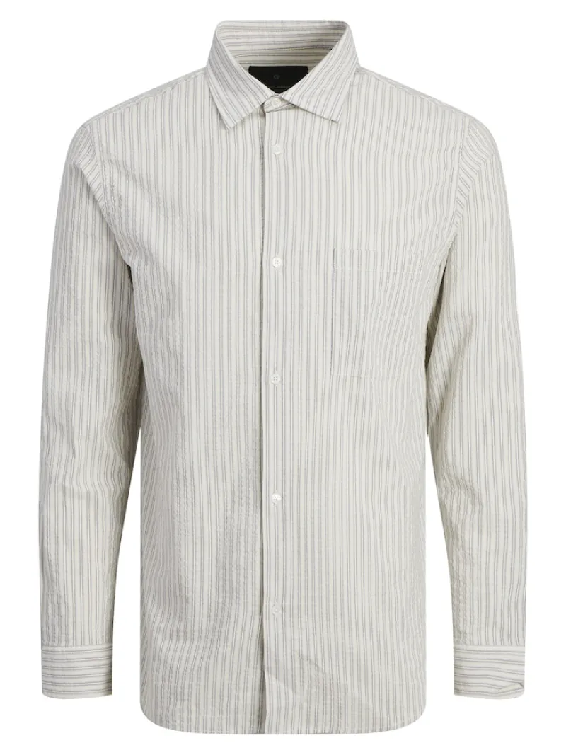 Jack & Jones Hemden*JPRBLAPHOENIX STRIPE SHIRT L/S Snow White
