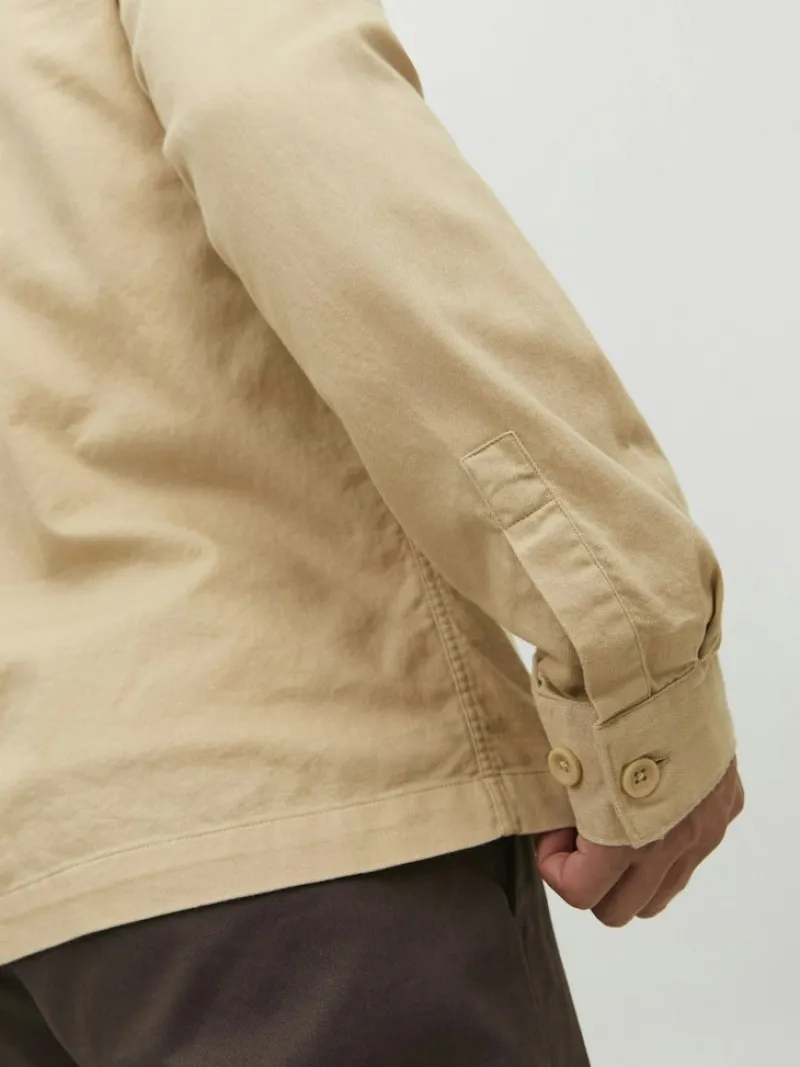 Jack & Jones Hemden*JPRPETE SPRING OVERSHIRT L/S SN sand