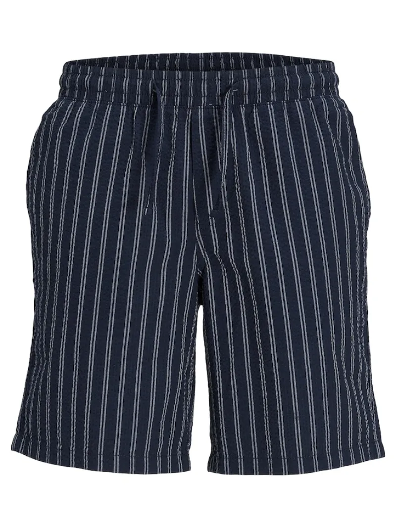 Jack & Jones Shorts*JPSTJAIDEN PALMA SEERSUCKER SHORT SRT dunkelblau2