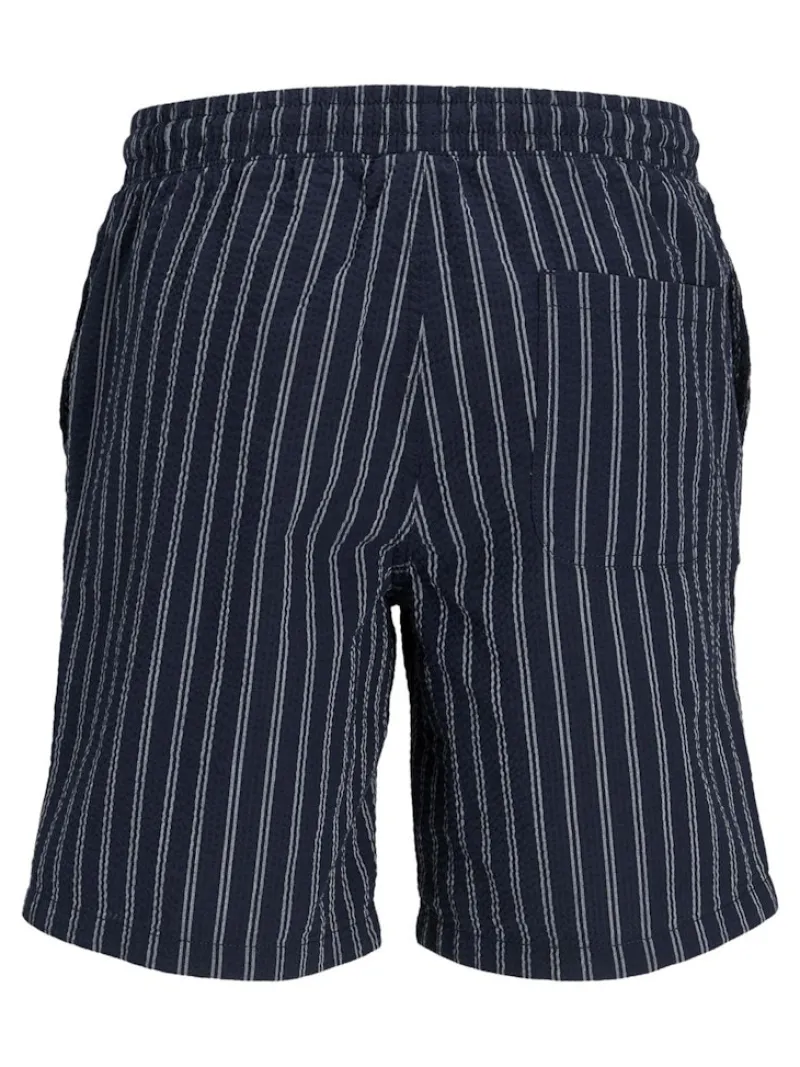 Jack & Jones Shorts*JPSTJAIDEN PALMA SEERSUCKER SHORT SRT dunkelblau2