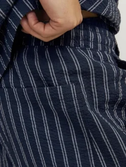 Jack & Jones Shorts*JPSTJAIDEN PALMA SEERSUCKER SHORT SRT dunkelblau2