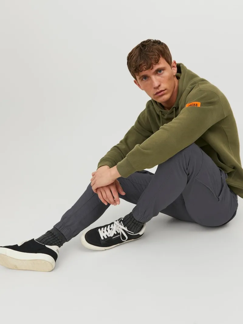 Jack & Jones Hosen*JPSTPAUL FLAKE CARGO NOOS Asphalt