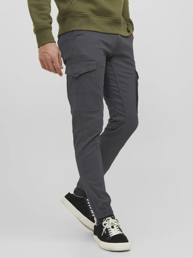 Jack & Jones Hosen*JPSTPAUL FLAKE CARGO NOOS Asphalt